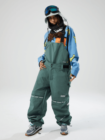 Tolasmik X Banana Hook 23 Premium Green Bib Pants - RAKU-Snowsports
