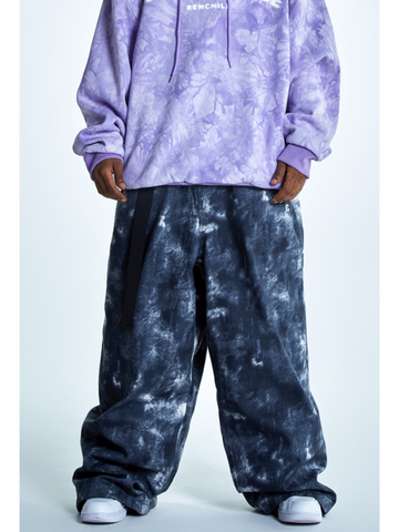 RenChill Tie-dyed Super Baggy Pants - Snowears-snowboarding skiing jacket pants accessories