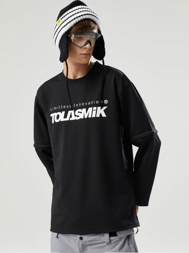 Tolasmik QUICK-DRY Sweatshirt - Black Seris - RAKU-Snowsports