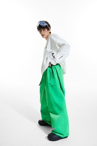 Molocoster Oversize Fleece Snow Pants - Snowears-snowboarding skiing jacket pants accessories