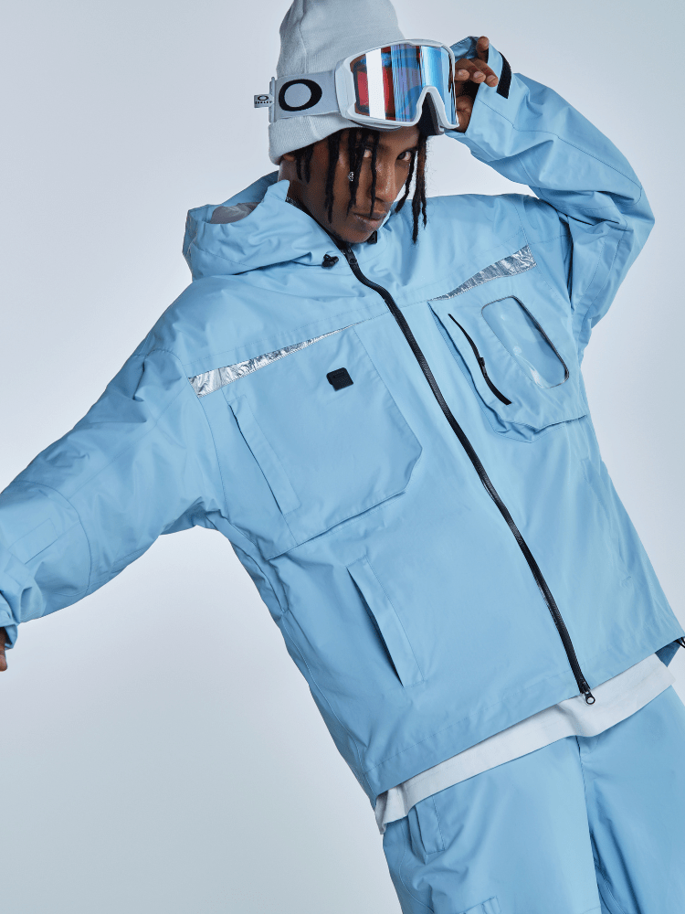 RenChill 2L Silver Colorblock Snow Suit