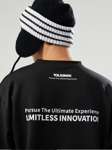 Tolasmik QUICK-DRY Sweatshirt - Black Seris - RAKU-Snowsports