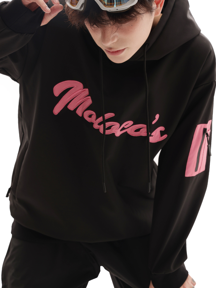 Molocoster Pink Crest Pullover Hoodie