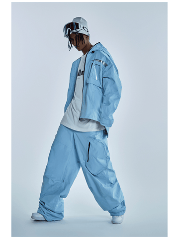 RenChill 2L Silver Colorblock Snow Suit - Snowears-snowboarding skiing jacket pants accessories