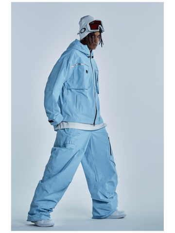 RenChill 2L Silver Colorblock Snow Suit - Snowears-snowboarding skiing jacket pants accessories