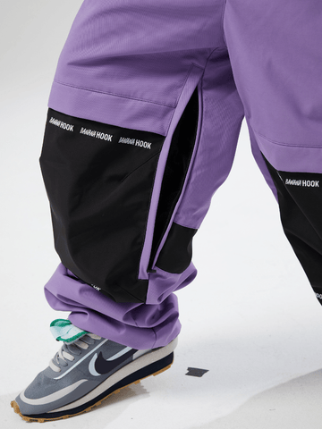 Tolasmik X Banana Hook 23 Premium Purple Snow Bib Pants - RAKU-Snowsports