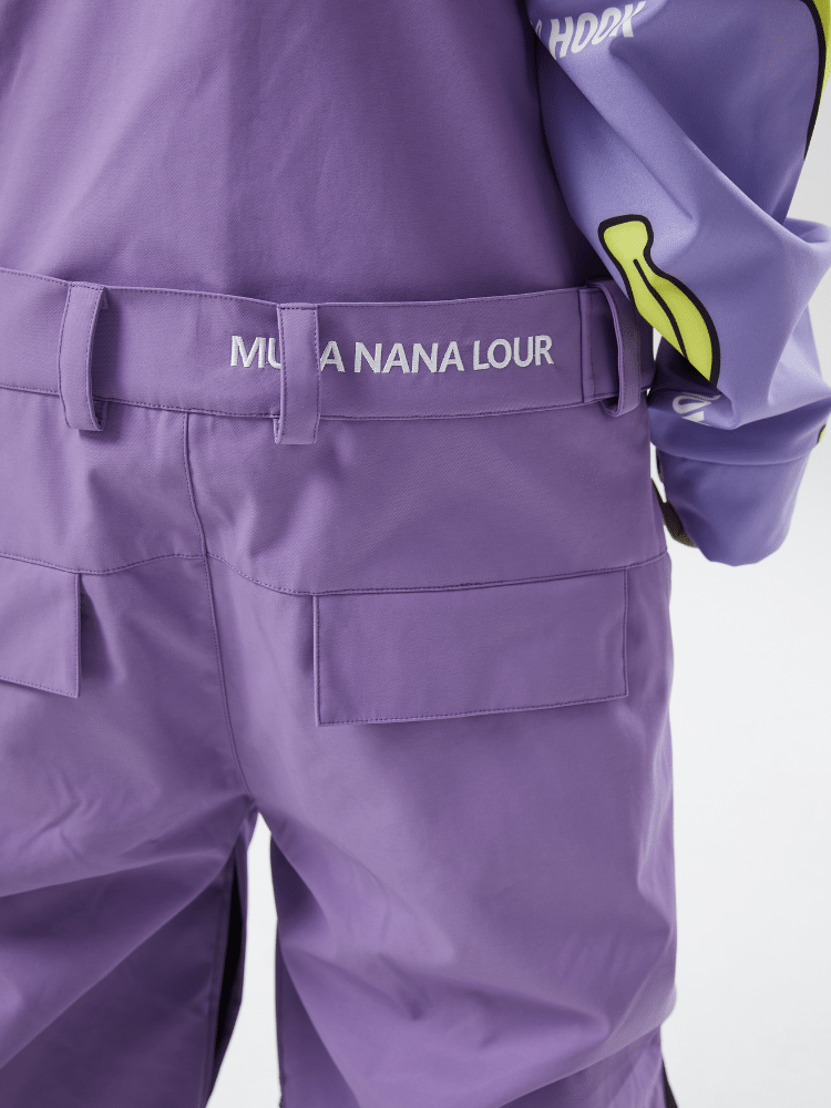 Tolasmik X Banana Hook 23 Premium Purple Snow Bib Pants - RAKU-Snowsports