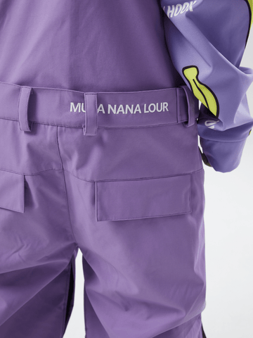 Tolasmik X Banana Hook 23 Premium Purple Snow Bib Pants - RAKU-Snowsports