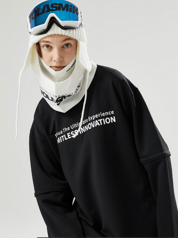 Tolasmik QUICK-DRY Sweatshirt - Black Seris - RAKU-Snowsports