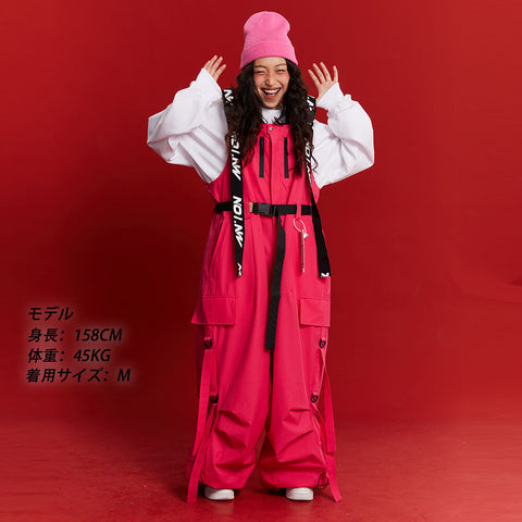 NO1NW Puffy strappy bib pants - RAKU-Snowsports