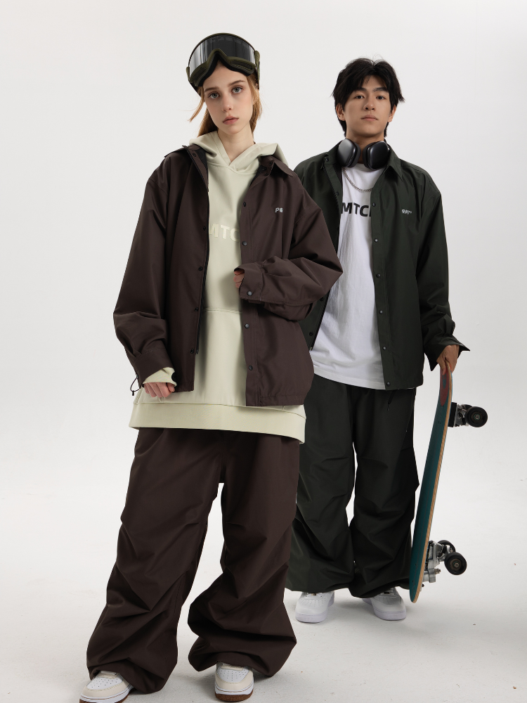 POMT CleanF Wrinkle Baggy Snow Pants - Snowears-snowboarding skiing jacket pants accessories