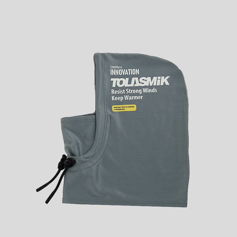 Tolasmik Classic Helmet Hood - Grey & White - RAKU-Snowsports