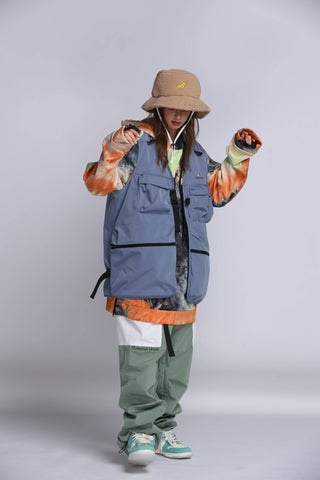 Tolasmik x Banana Hook Haze Blue Waistcoat - RAKU-Snowsports