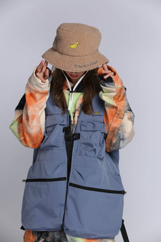 Tolasmik x Banana Hook Haze Blue Waistcoat - RAKU-Snowsports