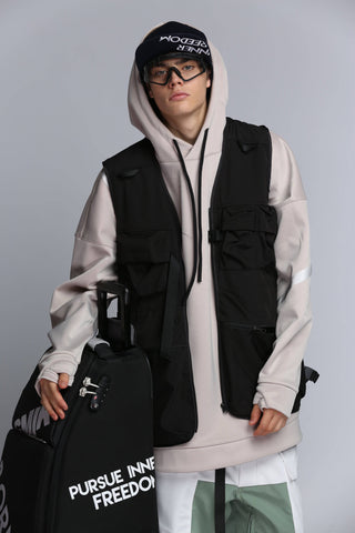 Tolasmik x Banana Hook Ink Black Waistcoat - RAKU-Snowsports