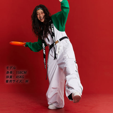NO1NW Puffy strappy bib pants - RAKU-Snowsports
