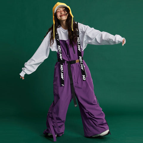 NO1NW Puffy strappy bib pants - RAKU-Snowsports