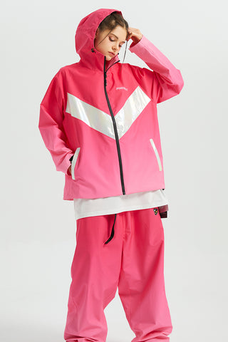 Positibeety 3L gradient color snow jacket unisex - RAKU-Snowsports