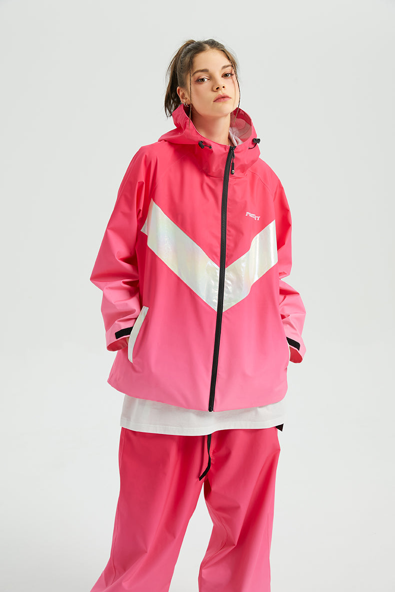 Positibeety 3L gradient color snow jacket unisex - RAKU-Snowsports