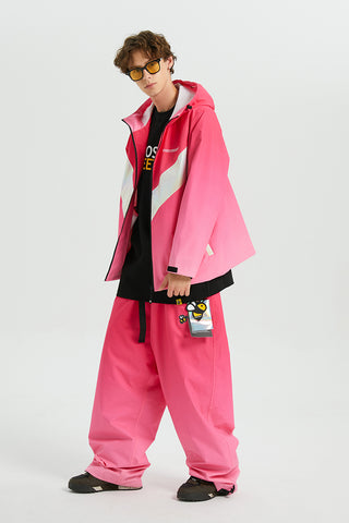 Positibeety 3L gradient color snow jacket unisex - RAKU-Snowsports