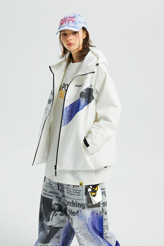 Positibeety 3L newspaper snow jacket unisex - RAKU-Snowsports