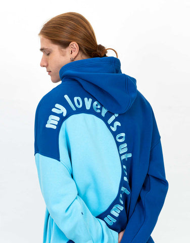 Hoodie Water Resistant Lover Blue