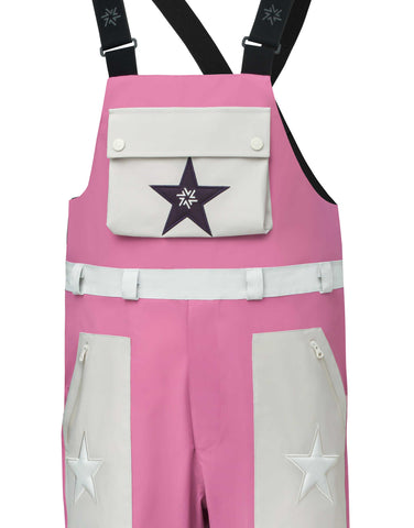 Bib Pants Waterproof A Star Born Pink