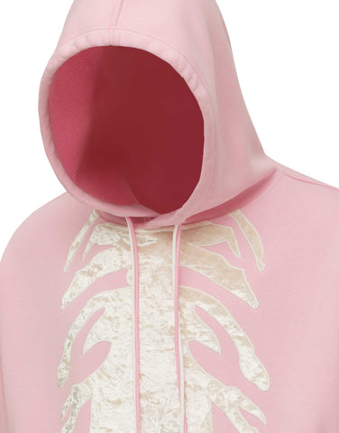 Hoodie Water Resistant Zebra Pink
