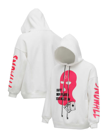 Hoodie Water Resistant ak457 White