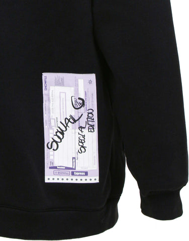 Hoodie Water Resistant Crew Black