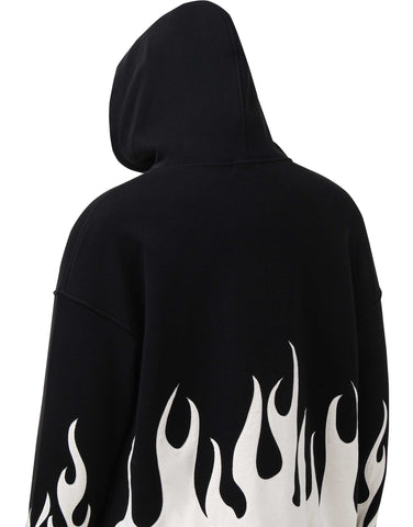 Hoodie Water Resistant Fire White