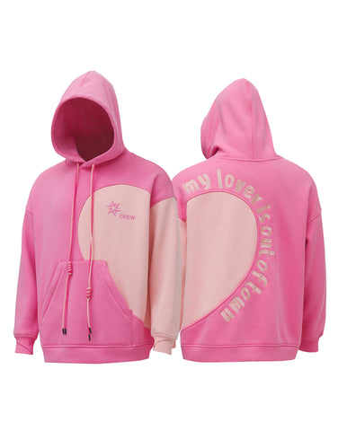 Hoodie Water Resistant Lover Pink