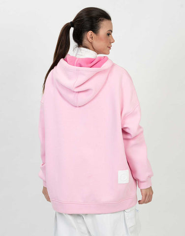 Hoodie Water Resistant Zebra Pink