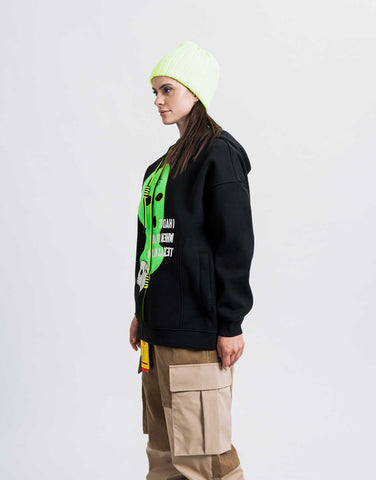 Hoodie Water Resistant ak457 Black