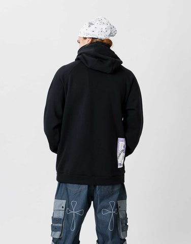 Hoodie Water Resistant Crew Black