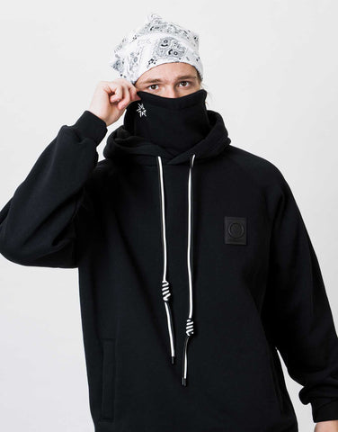 Hoodie Water Resistant Crew Black