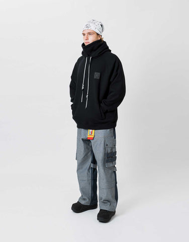 Hoodie Water Resistant Crew Black