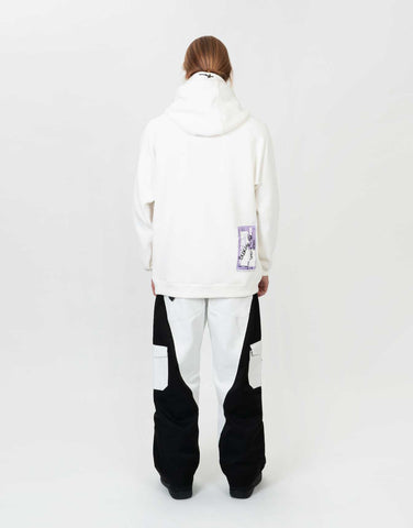 Hoodie Water Resistant Crew White