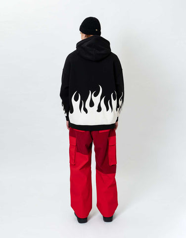 Hoodie Water Resistant Fire Black